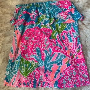 Lilly pulitzer strapless top